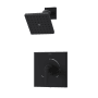 Symmons Duro HydroMersion Shower Only Trim Package with 1.5 GPM Single Function Shower Head Matte Black