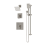 Symmons Duro HydroMersion Pressure Balanced Shower System with Shower Head, Hand Shower, Shower Arm, Hose, and Valve Trim Satin Nickel