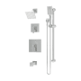 Symmons Duro HydroMersion Pressure Balanced Tub and Shower System with Shower Head, Hand Shower, Shower Arm, Hose, and Valve Trim Polished Chrome