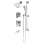 Symmons Verity HydroMersion Pressure Balanced Tub and Shower System with Shower Head, Hand Shower, Shower Arm, Hose, and Valve Trim Polished Chrome