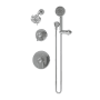 Symmons Elm Shower Only Trim Package with 1.5 GPM Multi Function Shower Head and Hand Shower Polished Chrome