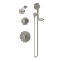 Symmons Elm Shower Only Trim Package with 1.5 GPM Multi Function Shower Head and Hand Shower Satin Nickel