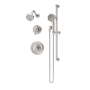 Symmons Braston Shower Only Trim Package with 1.5 GPM Multi Function Shower Head and Hand Shower Satin Nickel
