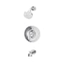 Symmons Birch Tub and Shower Trim Package with 1.5 GPM Single Function Shower Head Polished Chrome