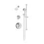 Symmons Birch Shower Only Trim Package with 1.5 GPM Single Function Shower Head and Hand Shower Polished Chrome