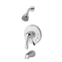 Symmons Origins Tub and Shower Trim Package with 2.0 GPM Single Function Shower Head and Rough In Valve Chrome