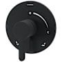 Symmons Solarity Single Cartridge Pressure Balanced Valve Trim Only with Single Lever Handle - Less Rough In Matte Black
