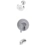 Symmons Solarity Tub and Shower Trim Package with 1.5 GPM Single Function Shower Head Polished Chrome