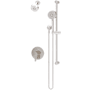 Symmons Solarity Pressure Balanced Shower System with Shower Head, Hand Shower, Slide Bar, Shower Arm, Hose, and Valve Trim Satin Nickel