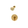 Symmons Dia HydroMersion Shower Only Trim Package with 1.5 GPM Multi Function Shower Head and Integrated Diverter Brushed Bronze