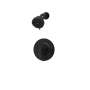 Symmons Dia HydroMersion Shower Only Trim Package with 1.5 GPM Multi Function Shower Head and Integrated Diverter Matte Black