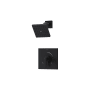 Symmons Duro HydroMersion Shower Only Trim Package with 1.5 GPM Single Function Shower Head and Integrated Diverter Matte Black
