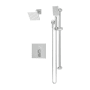 Symmons Duro HydroMersion Pressure Balanced Shower System with Shower Head, Hand Shower, Shower Arm, Hose, and Valve Trim with Integrated Diverter Polished Chrome