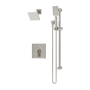 Symmons Duro HydroMersion Pressure Balanced Shower System with Shower Head, Hand Shower, Shower Arm, Hose, and Valve Trim with Integrated Diverter Satin Nickel
