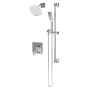 Symmons Verity HydroMersion Pressure Balanced Shower System with Shower Head, Hand Shower, Shower Arm, Hose, and Valve Trim with Integrated Diverter Polished Chrome