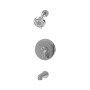 Symmons Birch Tub and Shower Trim Package with 1.5 GPM Multi Function Shower Head Polished Chrome