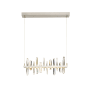 Synchronicity Solitude 25-1/2" Wide Integrated LED Linear Chandelier Vintage Platinum / Crystal