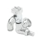 T and S Brass Sill Faucet, Vacuum Breaker, 1/2" NPT Female Flanged Inlet, 3/4" Hose Threads, Polished Polished Chrome