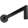 ThermaSol Round 16" Reach Wall Mounted Shower Arm Matte Black