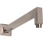 ThermaSol Square 16" Reach Wall Mounted Shower Arm Satin Nickel
