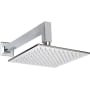ThermaSol 1.6 GPM Single Function Square Rain Shower Head Polished Chrome