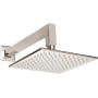 ThermaSol 1.6 GPM Single Function Square Rain Shower Head Polished Nickel