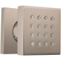 ThermaSol Single Function Square Brass Body Spray Satin Nickel