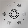 ThermaSol Serenity Square Steam Shower Speaker with LED Lights and Remote Control Polished Chrome