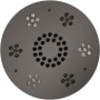 ThermaSol Serenity Round Steam Shower Speaker with LED Lights and Remote Control Black Nickel