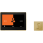 ThermaSol ThermaTouch Steam Shower Kit - Includes 10" Control Panel and Square Steam Head Polished Brass