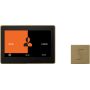 ThermaSol ThermaTouch Steam Shower Kit - Includes 10" Control Panel and Square Steam Head Satin Brass