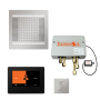 ThermaSol Hydrovive Steam Shower Kit - Includes 7" Control Panel, Digital Shower Valve, Square Light, Sound Shower Head, and Square Steam Head Polished Chrome