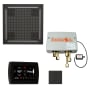 ThermaSol Hydrovive Steam Shower Kit - Includes 5" Recessed Control Panel, Digital Shower Valve, 18" Square Light, Sound Shower Head, and Square Steam Head Matte Black