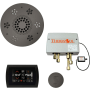 ThermaSol SignaTouch Steam Shower Kit - Includes Control Panel, Round Light and Sound Shower Head, Round Steam Head, and Digital Shower Valve Black / Black Nickel
