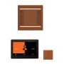 ThermaSol Hydrovive Steam Shower Kit - Includes 10" Control Panel, 18" Square Light, Sound Shower Head, and Square Steam Head Antique Copper