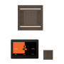 ThermaSol Hydrovive Steam Shower Kit - Includes 10" Control Panel, 18" Square Light, Sound Shower Head, and Square Steam Head Oil Rubbed Bronze