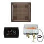 ThermaSol Hydrovive Thermostatic Shower System - Includes 5" Flush Mount Control Panel, Digital Shower Valve, 18" Square Light, and Sound Shower Head Oil Rubbed Bronze