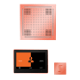 ThermaSol ThermaTouch Steam Shower Kit - Includes 10" Touchscreen Control Panel, Square Light and Sound Shower Head and Square Steam Head Copper