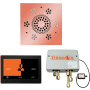 ThermaSol ThermaTouch Steam Shower Kit - Includes 10" Control Panel, Square Light and Sound Shower Head, and Digital Shower Valve Copper