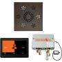 ThermaSol ThermaTouch Steam Shower Kit - Includes 10" Control Panel, Square Light and Sound Shower Head, and Digital Shower Valve Oil Rubbed Bronze