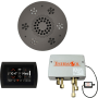 ThermaSol SignaTouch Steam Shower Kit - Includes Control Panel, Round Light and Sound Shower Head, and Digital Shower Valve Black / Black Nickel