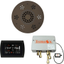 ThermaSol SignaTouch Steam Shower Kit - Includes Control Panel, Round Light and Sound Shower Head, and Digital Shower Valve Black / Oil Rubbed Bronze