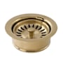Thompson Traders Copper Disposal Stopper and Flange for Kitchen Sinks Antique Satin Gold