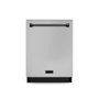 Thor Kitchen Gordon Ramsay 24 Inch Wide 15 Place Setting Built-In Top Control Dishwasher with Open Dry and Wine Glass Bracket Stainless Steel / Black