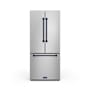 Thor Kitchen Gordon Ramsay 30 Inch Wide 17.5 Cu. Ft. Energy Star Certified French Door Refrigerator with Electronic Touch Controls Stainless Steel / Navy Blue Accents