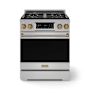 Thor Kitchen Gordon Ramsay 4.5 Cu. Ft. Free Standing Gas Range with High Performance Dual Burners Stainless Steel / Bronze