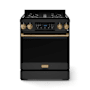 Thor Kitchen Gordon Ramsay 4.5 Cu. Ft. Free Standing Gas Range with High Performance Dual Burners Matte Black / Bronze