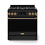 Thor Kitchen Gordon Ramsay 6 Cu. Ft. Free Standing Gas Range with Continuous Cooking Grates Matte Black / Bronze