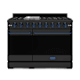 Thor Kitchen Gordon Ramsay 6.8 Cu. Ft. Free Standing Gas Range with Hidden Bake Element Matte Black / Navy Blue