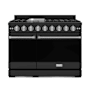 Thor Kitchen Gordon Ramsay 6.8 Cu. Ft. Free Standing Gas Range with Hidden Bake Element Matte Black / Stainless Steel